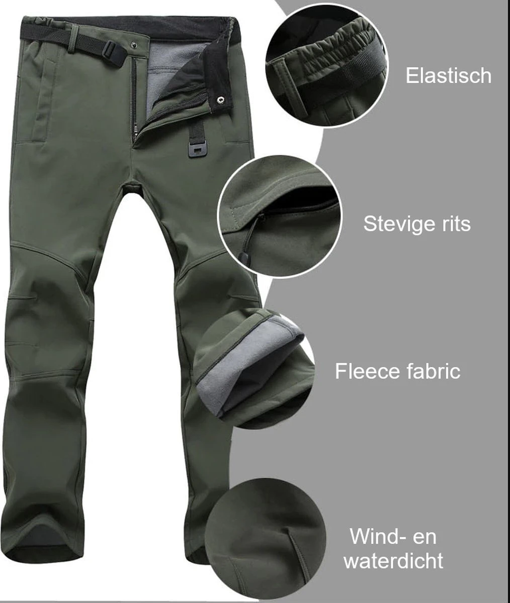 Hikr® Waterdichte Broek Heren - Regenbroek - Winddicht - Wandelbroek - Hiking Broek - Winterbroek - Herfst, Winter, Lente - Outdoor - Wandelen 2 Hikr® Waterdichte Broek Heren - Regenbroek - Winddicht - Wandelbroek - Hiking Broek - Winterbroek - Herfst, Winter, Lente - Outdoor - Wandelen - Afbeelding 2