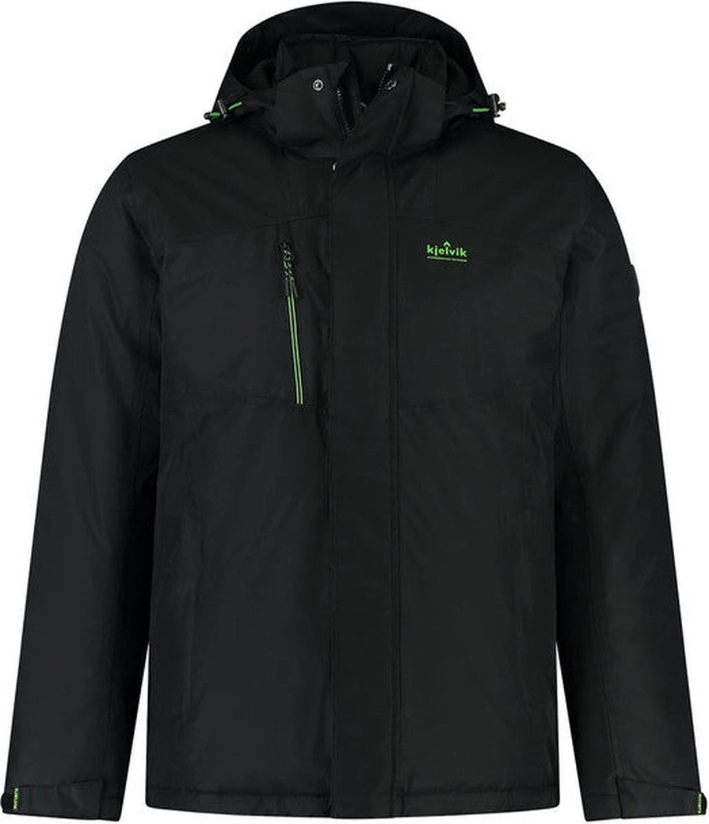 Kjelvik Heren Winterjas - Functionele Winterjas - Mano - Zwart - Maat 3XL 1 Kjelvik Heren Winterjas - Functionele Winterjas - Mano - Zwart - Maat 3XL