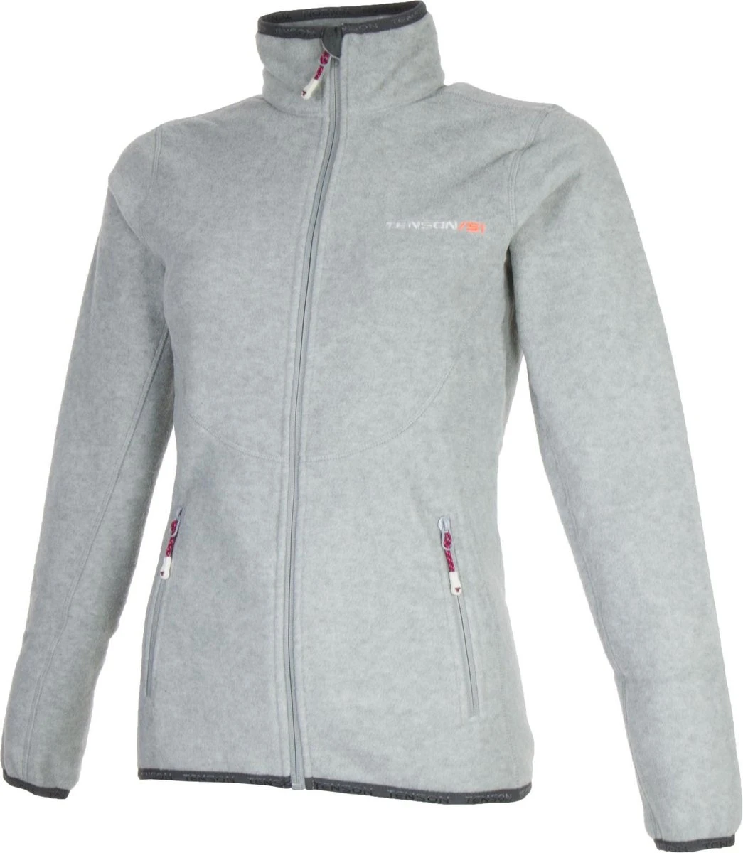 Tenson Malin Fleece Sportjas - Maat XL - Vrouwen - Grijs 1 Tenson Malin Fleece Sportjas - Maat XL - Vrouwen - Grijs