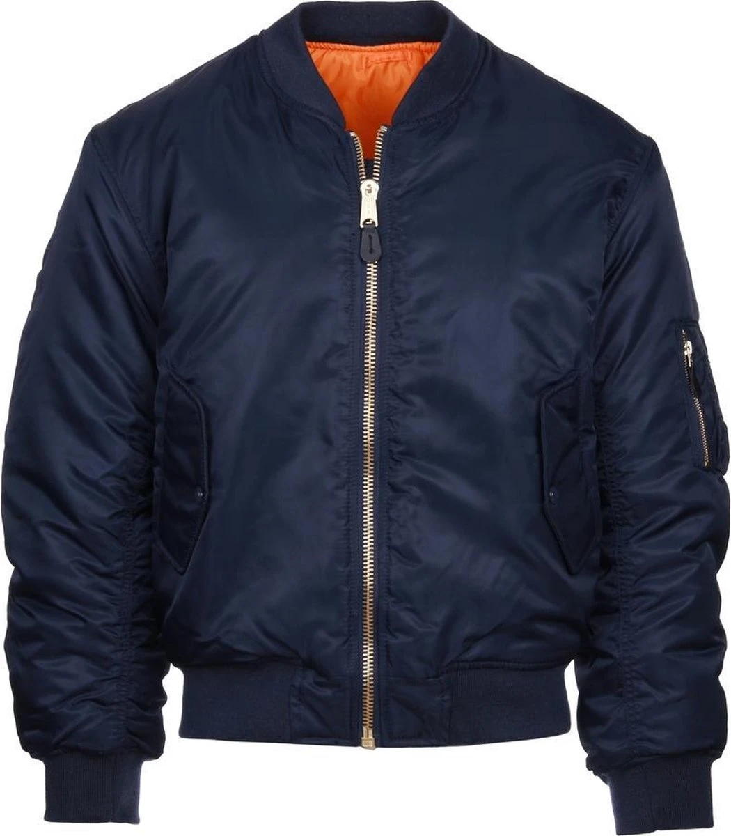 Fostex Bomber Jack MA-1 Blauw Maat M 1 Fostex Bomber Jack MA-1 Blauw Maat M