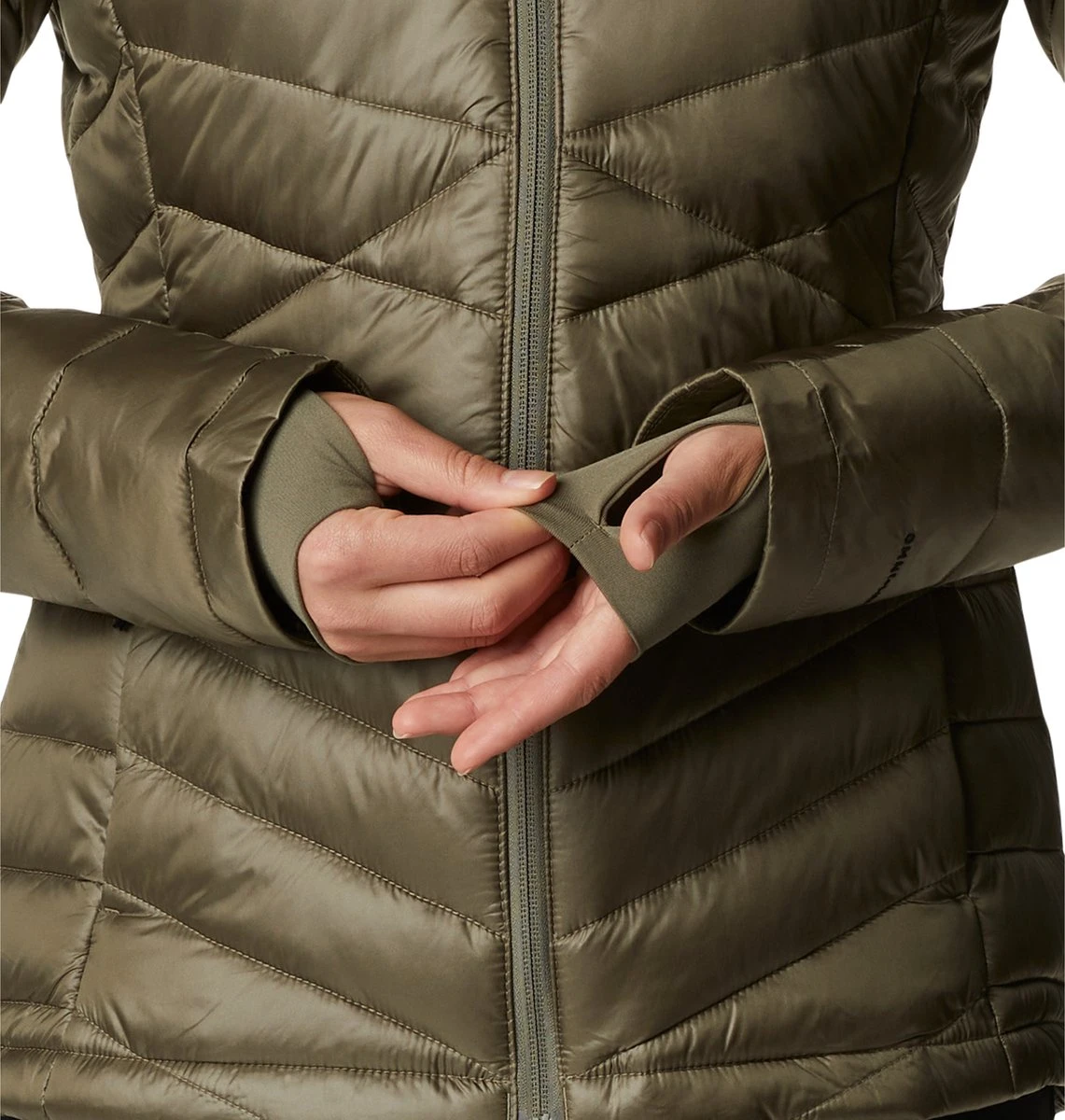 Columbia Joy Peak - Gewatteerde Puffer Jas Dames - Jassen Dames Winter - Outdoorjas Met Capuchon - Stone Green - Maat L 11 Columbia Joy Peak - Gewatteerde Puffer Jas Dames - Jassen Dames Winter - Outdoorjas Met Capuchon - Stone Green - Maat L - Afbeelding 11