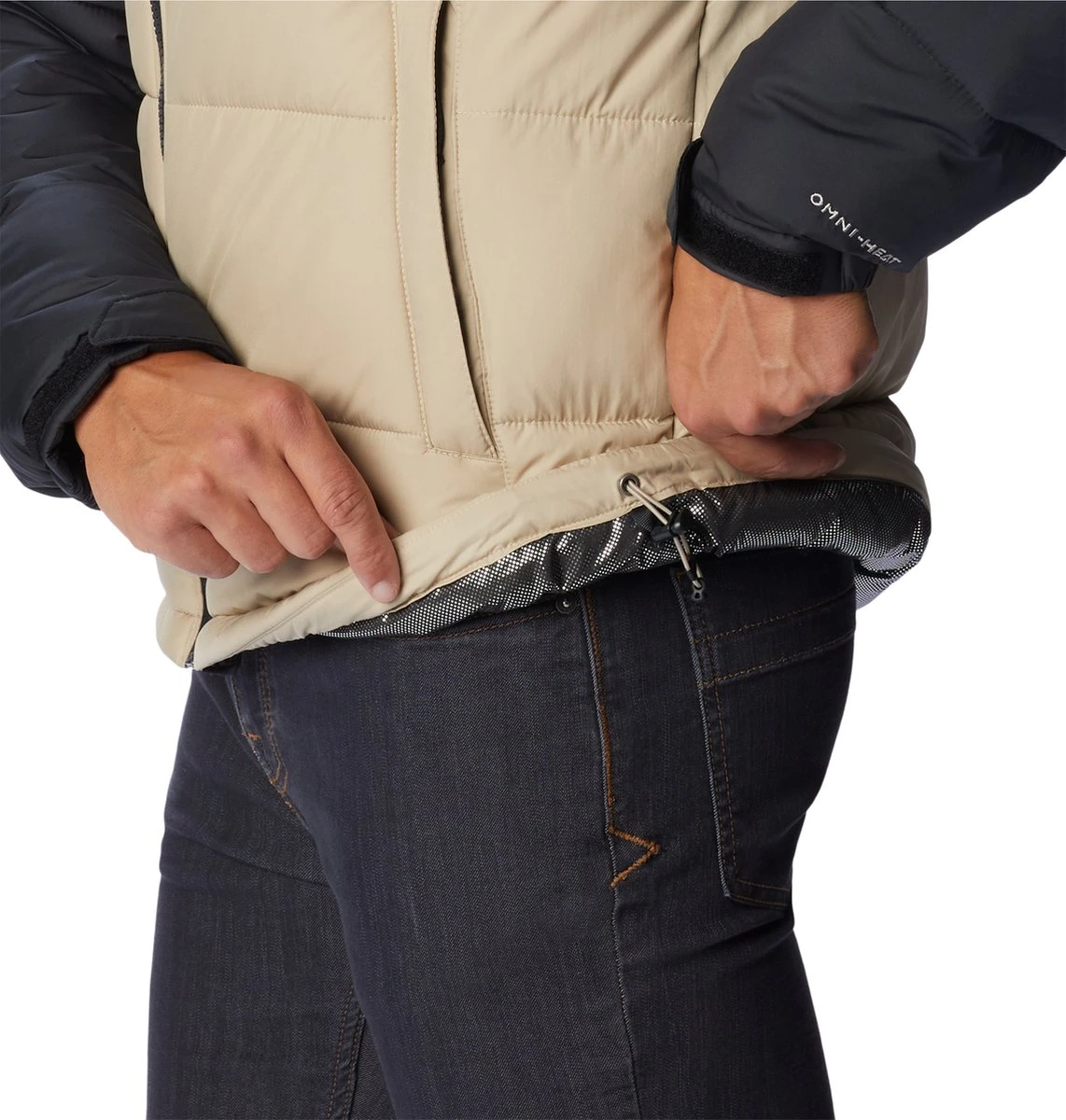 Columbia Pike Lake - Winterjas - Gewatteerde Puffer Jas Heren - Outdoorjas - Waterdicht - Thermo - Zwart/Zand - Maat L 4 Columbia Pike Lake - Winterjas - Gewatteerde Puffer Jas Heren - Outdoorjas - Waterdicht - Thermo - Zwart/Zand - Maat L - Afbeelding 4