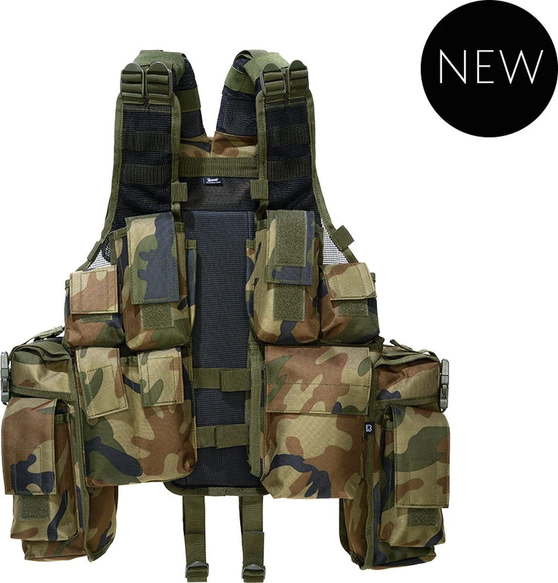 Brandit Tactical Vest - Camo 1 Brandit Tactical Vest - Camo