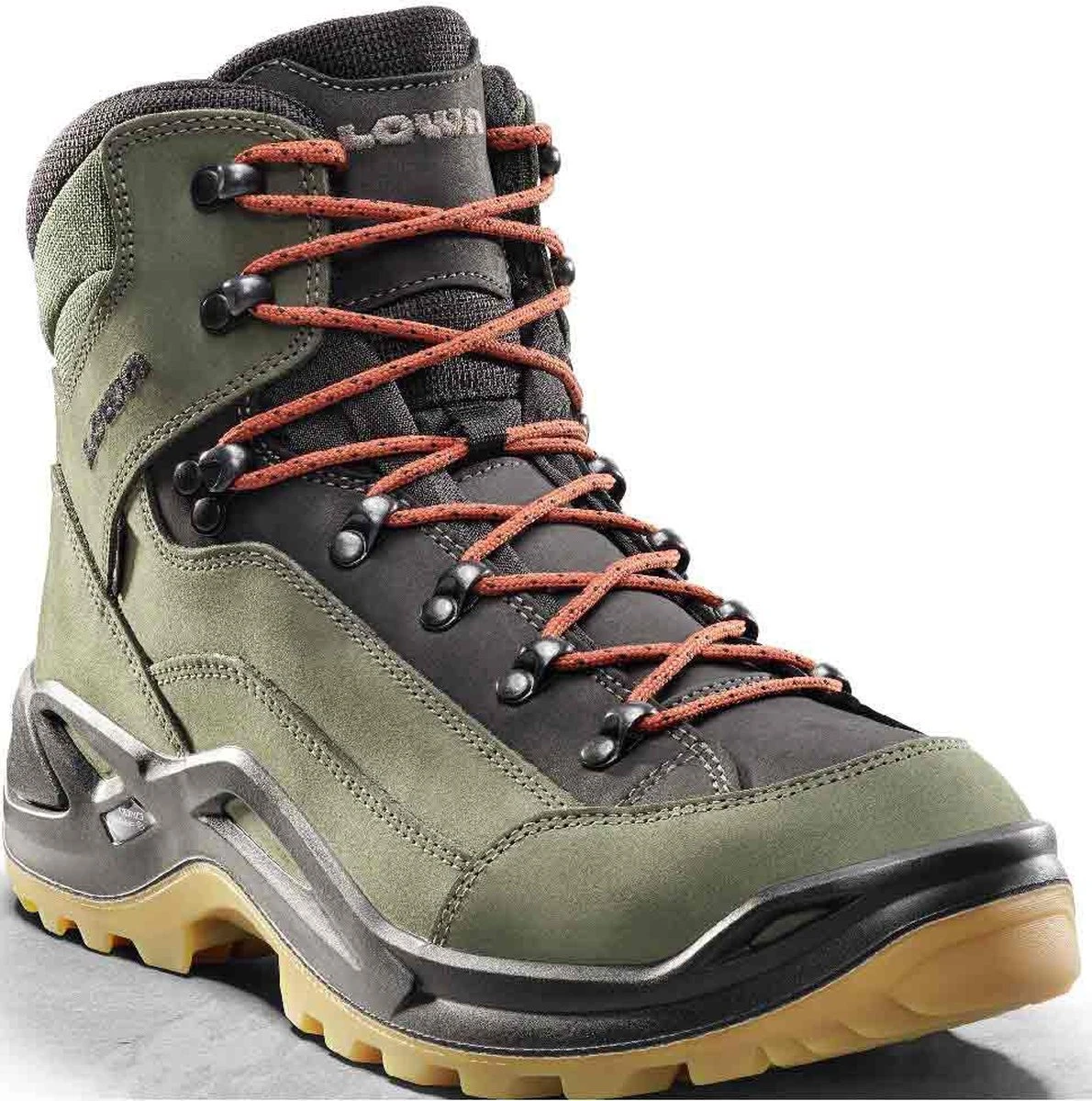LOWA Renegade Goretex Mid Wandelschoenen - Forest / Orange - Heren - EU 44.5 3 LOWA Renegade Goretex Mid Wandelschoenen - Forest / Orange - Heren - EU 44.5 - Afbeelding 3