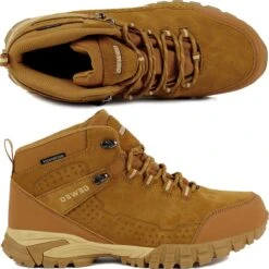 GEWEO Outdoorschoenen Heren - Middelhoge Waterdichte Wandelschoenen - Waterdicht En Ademend - Universal - Bruin - Maat 42 -Fjallraven Winkel 1199x1200