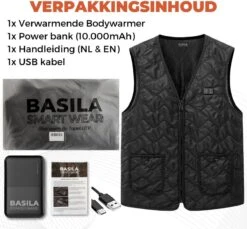 Basila® V-Hals Bodywarmer Met Powerbank - L - 8 Zones - Tot 60 °C - Thermo Kleding - Heated Vest - Elektrische Kleding - Thermo Vest - Verwarmde Vest - Verwarmde Kleding -Fjallraven Winkel 1200x1111 4