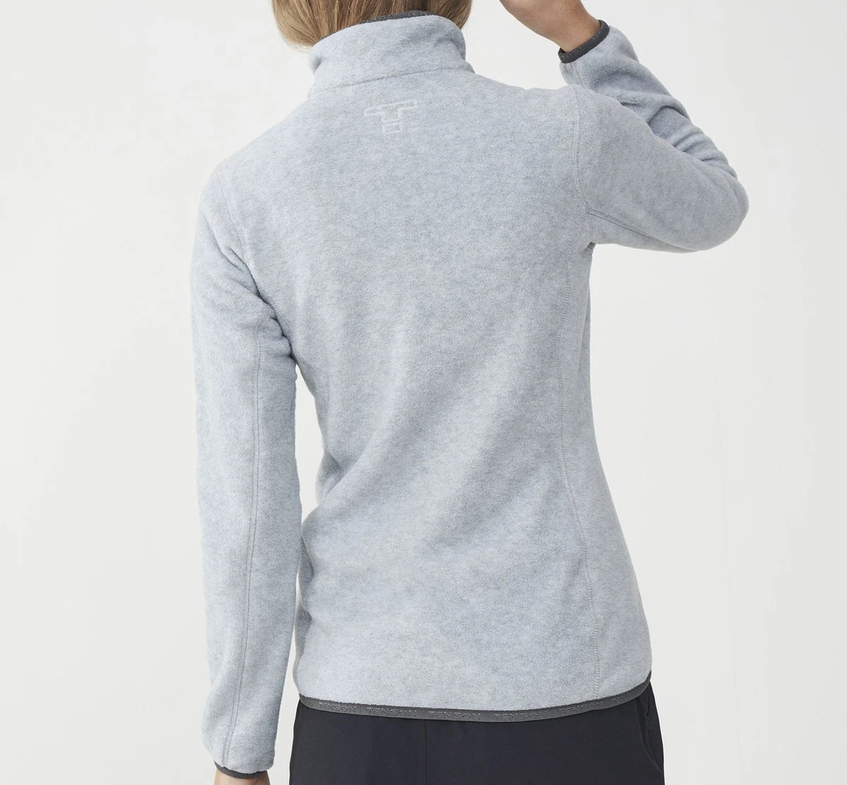 Tenson Malin Fleece Sportjas - Maat XL - Vrouwen - Grijs 4 Tenson Malin Fleece Sportjas - Maat XL - Vrouwen - Grijs - Afbeelding 4
