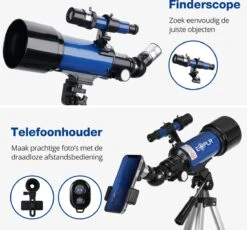 EXPLR Skysense Telescoop - Sterrenkijker - 70/400mm - Travel Bag - Telefoon Adapter - Telescoop Kinderen En Volwassenen -Fjallraven Winkel 1200x1115
