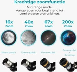 Vultus Telescoop - 200x Vergroting - Sterrenkijker Volwassenen / Gevorderden - Inclusief Statief En Draagtas - Vultus - 40070 -Fjallraven Winkel 1200x1125