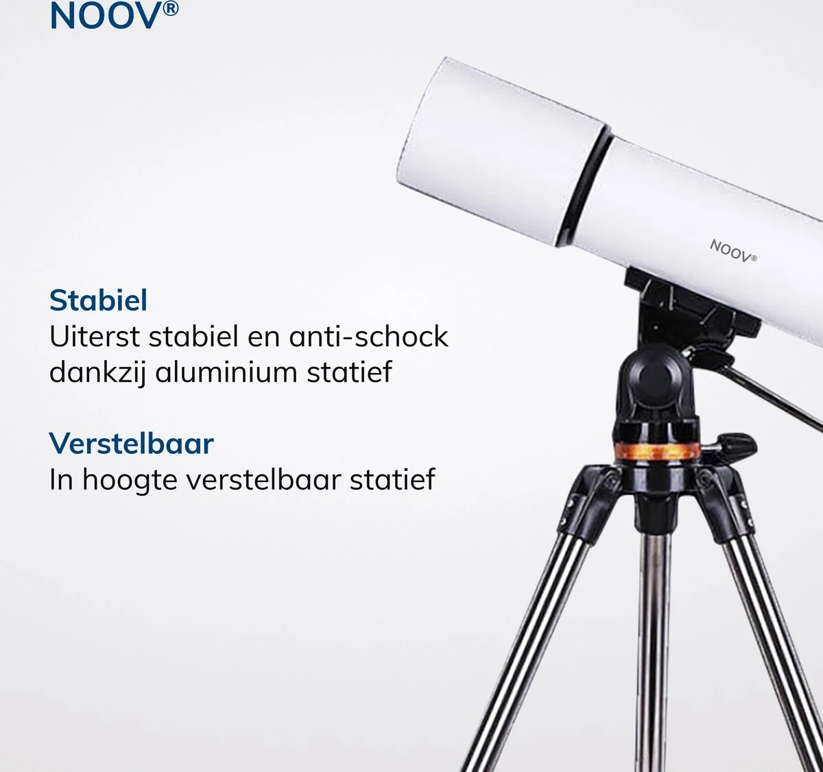 NOOV® - Telescoop – Sterrenkijker Volwassenen / Gevorderden – Sterrenkijker Kinderen – Extra Grote Lensopening 80mm –Rode Stipzoeker - Inclusief Anti-shock Statief & Stevige Draagtas 5 NOOV® - Telescoop – Sterrenkijker Volwassenen / Gevorderden – Sterrenkijker Kinderen – Extra Grote Lensopening 80mm –Rode Stipzoeker - Inclusief Anti-shock Statief & Stevige Draagtas - Afbeelding 5