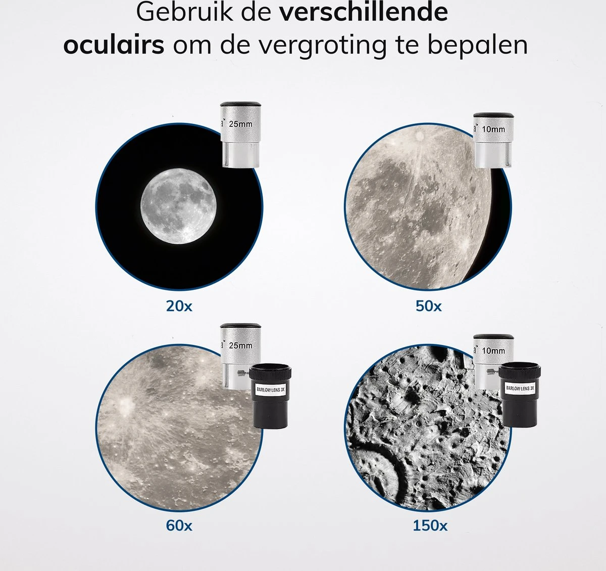 NOOV® - Telescoop – Sterrenkijker Volwassenen / Gevorderden – Sterrenkijker Kinderen – Extra Grote Lensopening 80mm –Rode Stipzoeker - Inclusief Anti-shock Statief & Stevige Draagtas 12 NOOV® - Telescoop – Sterrenkijker Volwassenen / Gevorderden – Sterrenkijker Kinderen – Extra Grote Lensopening 80mm –Rode Stipzoeker - Inclusief Anti-shock Statief & Stevige Draagtas - Afbeelding 12