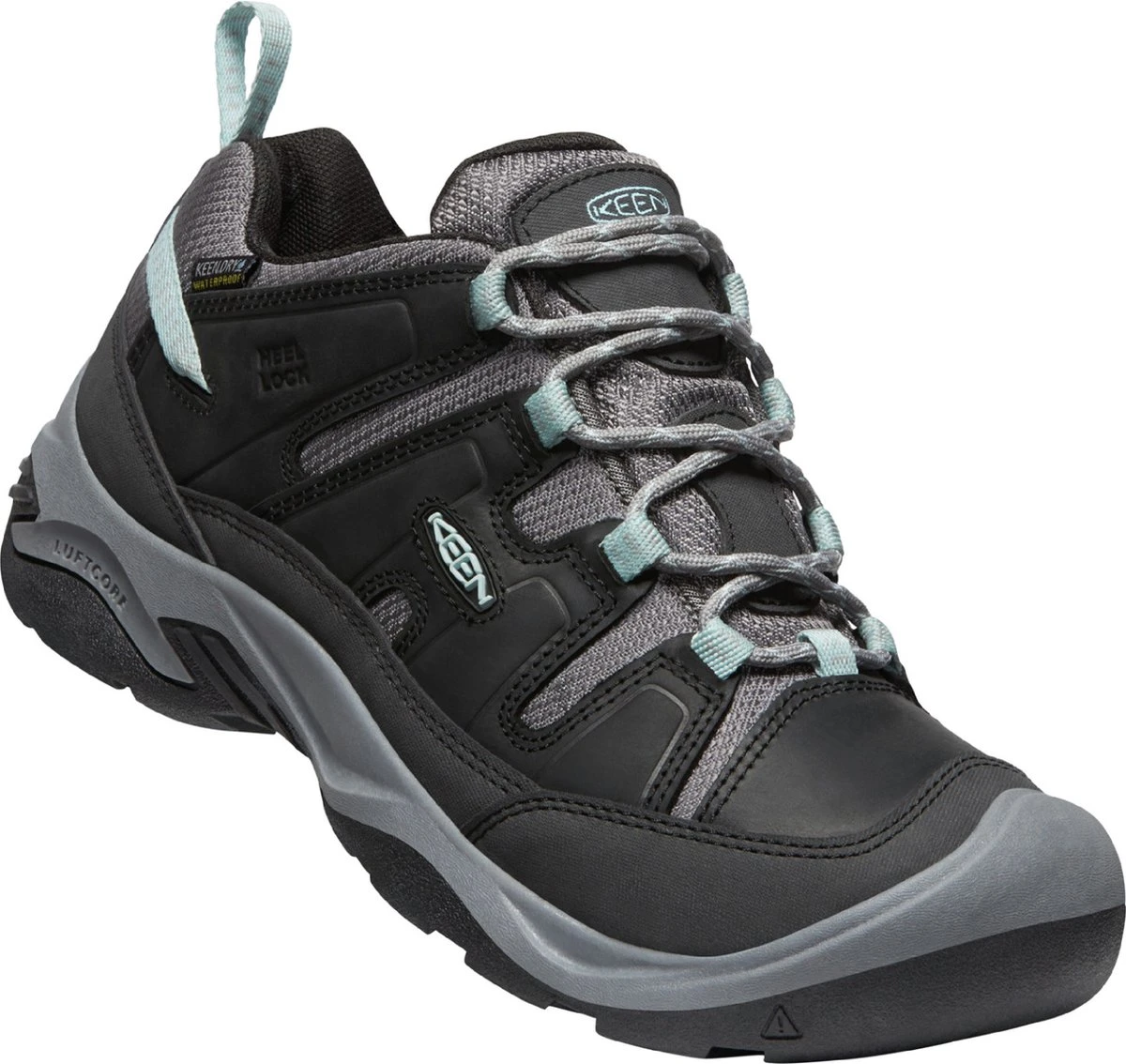 Keen Circadia Dames Wandelschoenen Black/Cloud Blue | Zwart | Leer | Maat 37 | K1026772 3 Keen Circadia Dames Wandelschoenen Black/Cloud Blue | Zwart | Leer | Maat 37 | K1026772 - Afbeelding 3