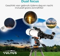 Vultus Telescoop - 375x Vergroting - Sterrenkijker Beginners / Volwassenen / Gevorderden - Inclusief E-boek Voor Beginners - Inclusief App - Inclusief Statief En Draagtas - Vultus - 50080 -Fjallraven Winkel 1200x1138