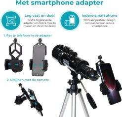 Vultus Telescoop - 200x Vergroting - Sterrenkijker Volwassenen / Gevorderden - Inclusief Statief En Draagtas - Vultus - 40070 -Fjallraven Winkel 1200x1158