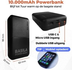 Basila® V-Hals Bodywarmer Met Powerbank - L - 8 Zones - Tot 60 °C - Thermo Kleding - Heated Vest - Elektrische Kleding - Thermo Vest - Verwarmde Vest - Verwarmde Kleding -Fjallraven Winkel 1200x1164 10