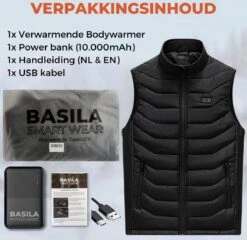 Basila® Elektrische Bodywarmer Met Powerbank - S/M - 11 Heating Zones - Tot 65°C - Thermo Kleding - Heated Vest - Elektrische Kleding - Thermo Vest - Verwarmde Vest - Verwarmde Bodywarmer -Fjallraven Winkel 1200x1164 4