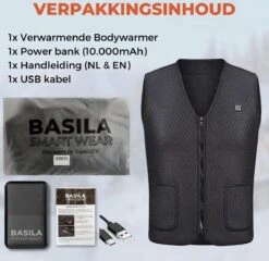 Basila® Verwarmde Bodywarmer Met 10.000 MAh Powerbank - Voor Motor/Ski/Kamperen/Vissen - Unisex - M -Fjallraven Winkel 1200x1164 8