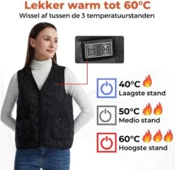Basila® V-Hals Bodywarmer Met Powerbank - L - 8 Zones - Tot 60 °C - Thermo Kleding - Heated Vest - Elektrische Kleding - Thermo Vest - Verwarmde Vest - Verwarmde Kleding -Fjallraven Winkel 1200x1164 9