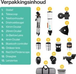 Vivid Green Telescoop Complete Set - 375x Zoom - Sterrenkijker - Geschikt Voor Kinderen En Volwassenen - Wit 21 Vivid Green Telescoop Complete Set - 375x Zoom - Sterrenkijker - Geschikt Voor Kinderen En Volwassenen - Wit -Fjallraven Winkel 1200x1179