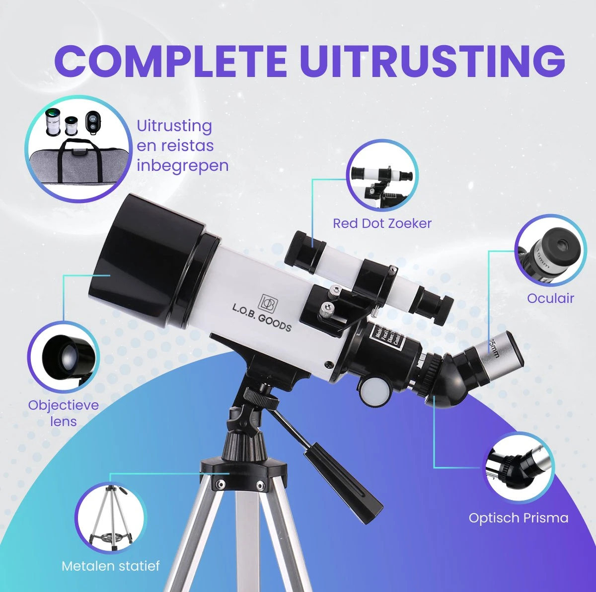Monoculaire Telescoop - Sterrenkijker - Astronomie - Nachtkijker - Sterrenkunde - Waterproof - Maanfilter - Reistas 6 Monoculaire Telescoop - Sterrenkijker - Astronomie - Nachtkijker - Sterrenkunde - Waterproof - Maanfilter - Reistas - Afbeelding 6