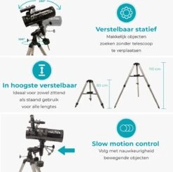 Vultus Telescoop - 500x Vergroting - Sterrenkijker Volwassenen / Gevorderden - Inclusief Statief En Maanfilter - Vultus - 1000114EQ -Fjallraven Winkel 1200x1195 2