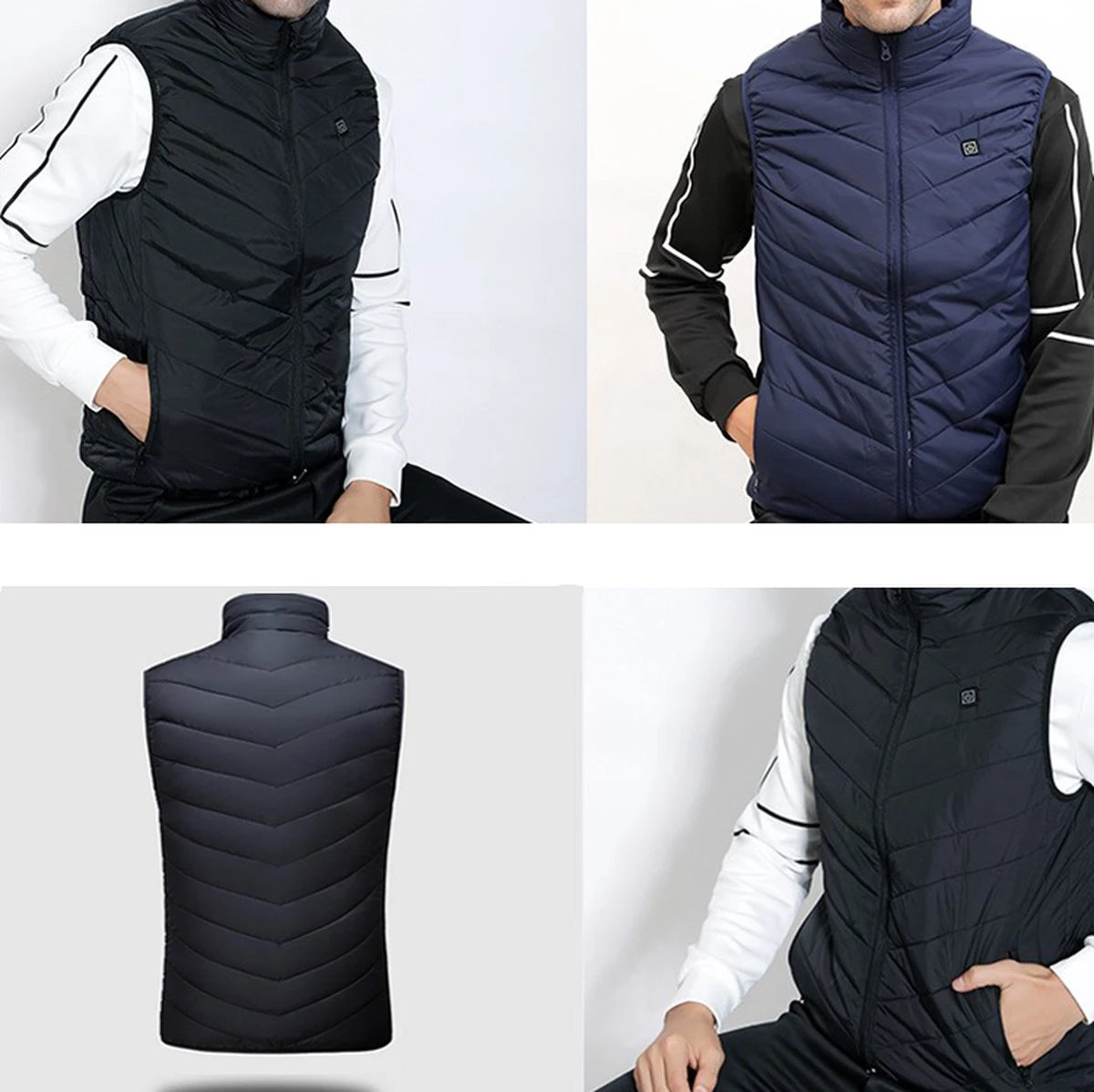Verwarmde Bodywarmer MET POWERBANK 20000mah - Verwarmd Vest - Warmte Vest - Elektrisch Verwarmd Vest - Verwarmde Kleding - Verwarmde Jas - Thermo Vest - L 2 Verwarmde Bodywarmer MET POWERBANK 20000mah - Verwarmd Vest - Warmte Vest - Elektrisch Verwarmd Vest - Verwarmde Kleding - Verwarmde Jas - Thermo Vest - L - Afbeelding 2