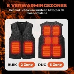 Basila® V-Hals Bodywarmer Met Powerbank - L - 8 Zones - Tot 60 °C - Thermo Kleding - Heated Vest - Elektrische Kleding - Thermo Vest - Verwarmde Vest - Verwarmde Kleding -Fjallraven Winkel 1200x1200 130