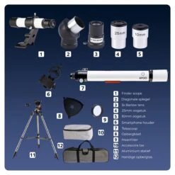 AYOO® Telescoop - Sterrenkijker - Telescoop - 210x Zoom - Volledige Set - Smartphone Houder - Verstelbaar Statief - Draagtas - 70/700mm -Fjallraven Winkel 1200x1200 153