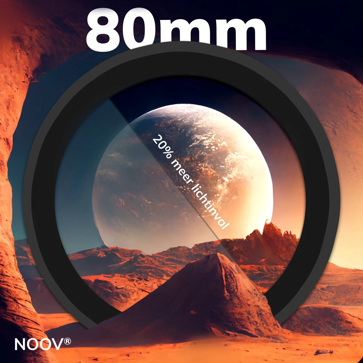 NOOV® - Telescoop – Sterrenkijker Volwassenen / Gevorderden – Sterrenkijker Kinderen – Extra Grote Lensopening 80mm –Rode Stipzoeker - Inclusief Anti-shock Statief & Stevige Draagtas 4 NOOV® - Telescoop – Sterrenkijker Volwassenen / Gevorderden – Sterrenkijker Kinderen – Extra Grote Lensopening 80mm –Rode Stipzoeker - Inclusief Anti-shock Statief & Stevige Draagtas - Afbeelding 4