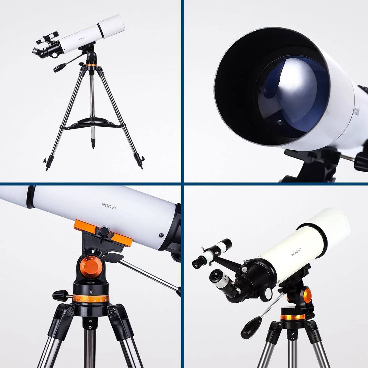 NOOV® - Telescoop – Sterrenkijker Volwassenen / Gevorderden – Sterrenkijker Kinderen – Extra Grote Lensopening 80mm –Rode Stipzoeker - Inclusief Anti-shock Statief & Stevige Draagtas 6 NOOV® - Telescoop – Sterrenkijker Volwassenen / Gevorderden – Sterrenkijker Kinderen – Extra Grote Lensopening 80mm –Rode Stipzoeker - Inclusief Anti-shock Statief & Stevige Draagtas - Afbeelding 6