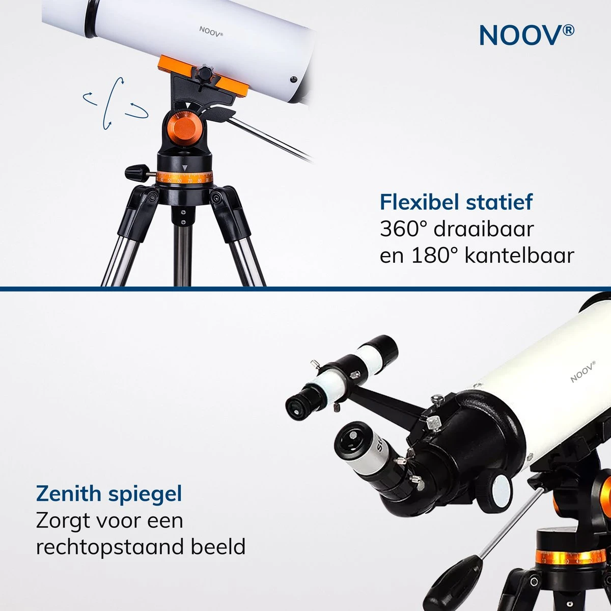 NOOV® - Telescoop – Sterrenkijker Volwassenen / Gevorderden – Sterrenkijker Kinderen – Extra Grote Lensopening 80mm –Rode Stipzoeker - Inclusief Anti-shock Statief & Stevige Draagtas 10 NOOV® - Telescoop – Sterrenkijker Volwassenen / Gevorderden – Sterrenkijker Kinderen – Extra Grote Lensopening 80mm –Rode Stipzoeker - Inclusief Anti-shock Statief & Stevige Draagtas - Afbeelding 10