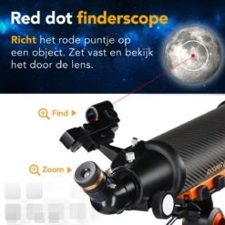 RP® Telescoop 375x Zoom Incl 4 Lenzen En Filterset - Sterrenkijker Volwassenen / Gevorderden - Verstelbaar Statief - Afstandsbediening, Planisfeer, Leerboek En Smartphone Adapter + Poster - CARBON -Fjallraven Winkel 1200x1200 271