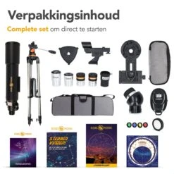 RP® Telescoop 375x Zoom Incl 4 Lenzen En Filterset - Sterrenkijker Volwassenen / Gevorderden - Verstelbaar Statief - Afstandsbediening, Planisfeer, Leerboek En Smartphone Adapter + Poster - CARBON -Fjallraven Winkel 1200x1200 274