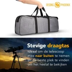 RP® Telescoop 375x Zoom Incl 4 Lenzen En Filterset - Sterrenkijker Volwassenen / Gevorderden - Verstelbaar Statief - Afstandsbediening, Planisfeer, Leerboek En Smartphone Adapter + Poster - CARBON -Fjallraven Winkel 1200x1200 276