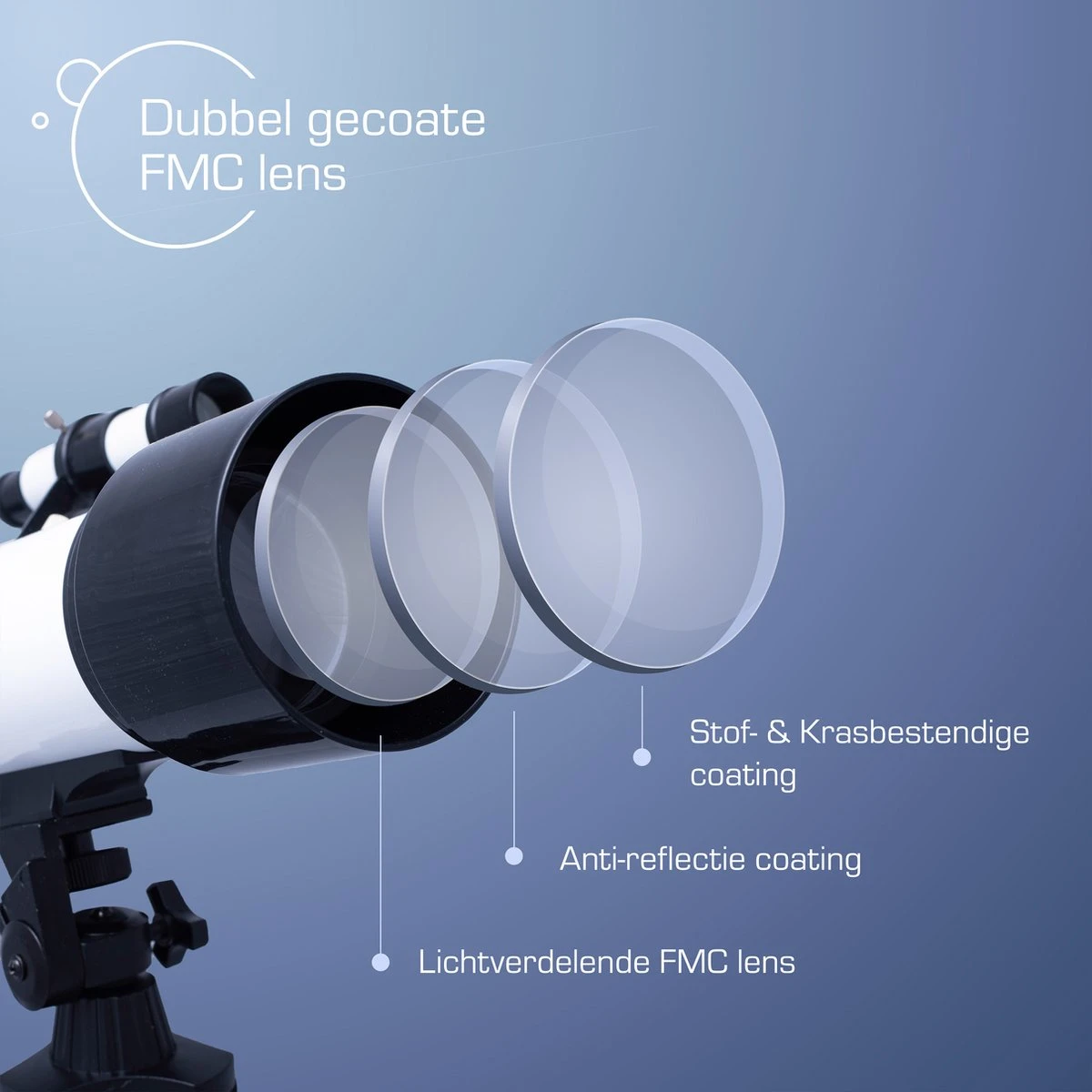 Velorr. Telescope - 200x Zoom - 70/400MM - Telescoop Voor Kinderen Volwassenen - Sterrenkijker - Telescopen - Nachtkijker - Nu Tijdelijk GRATIS Verrekijker & Luxe Travel Bag 3 Velorr. Telescope - 200x Zoom - 70/400MM - Telescoop Voor Kinderen Volwassenen - Sterrenkijker - Telescopen - Nachtkijker - Nu Tijdelijk GRATIS Verrekijker & Luxe Travel Bag - Afbeelding 3