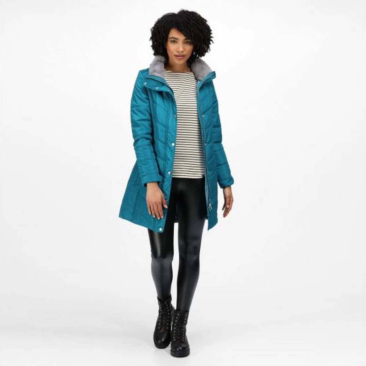 De Regatta Parthenia Baffle Jas - Jas - Dames - Geïsoleerd - Waterafstotend - Turkoois 10 De Regatta Parthenia Baffle Jas - Jas - Dames - Geïsoleerd - Waterafstotend - Turkoois - Afbeelding 10