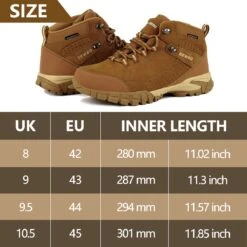 GEWEO Outdoorschoenen Heren - Middelhoge Waterdichte Wandelschoenen - Waterdicht En Ademend - Universal - Bruin - Maat 42 -Fjallraven Winkel 1200x1200 369
