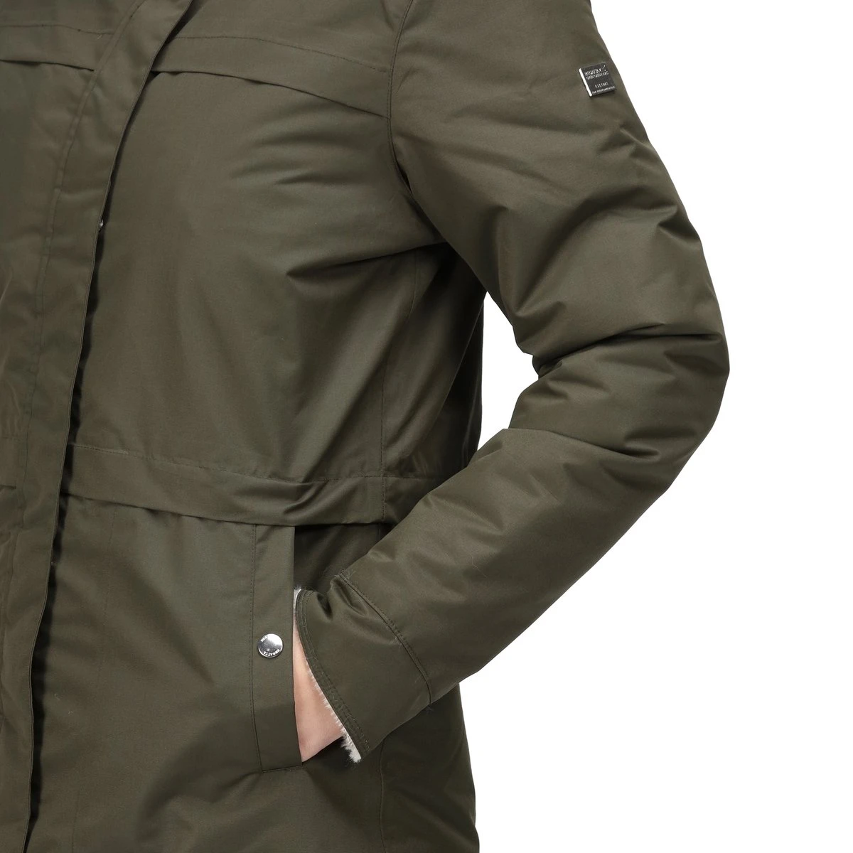 De Regatta Remina Jas - Jas Met Lang Model - Dames - Waterdicht - Ademend - Donkergroen 11 De Regatta Remina Jas - Jas Met Lang Model - Dames - Waterdicht - Ademend - Donkergroen - Afbeelding 11