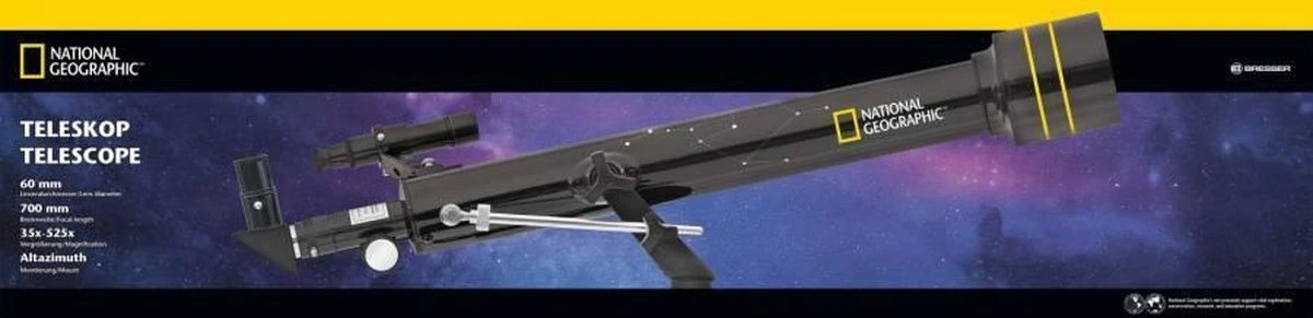 National Geographic Telescoop - 60/700 - Voor Volwassenen En Kinderen - Sterrenkijker 6 National Geographic Telescoop - 60/700 - Voor Volwassenen En Kinderen - Sterrenkijker - Afbeelding 6