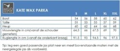 MGO Leisure Wear Kate Wax Parka Outdoorjas Dames - Maat XXL -Fjallraven Winkel 1200x508