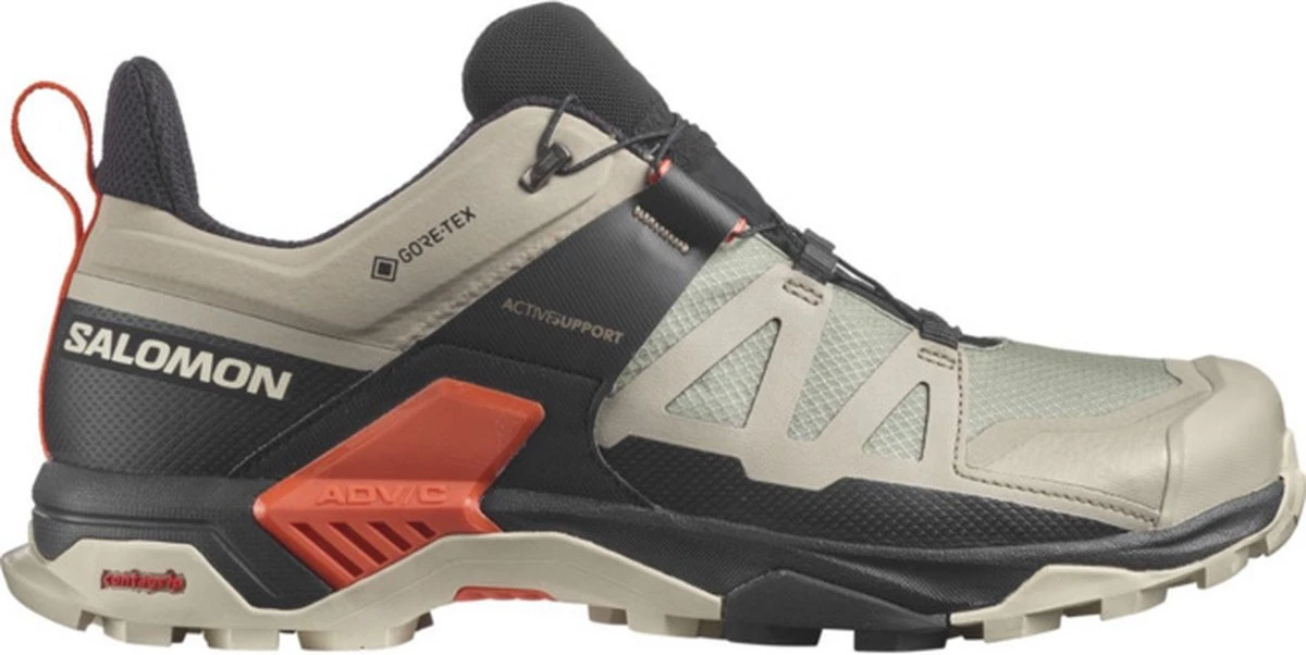 Salomon X ULTRA 4 GTX Vintage Heren Wandelschoenen - Zand/Zwart - Maat 46 1 Salomon X ULTRA 4 GTX Vintage Heren Wandelschoenen - Zand/Zwart - Maat 46
