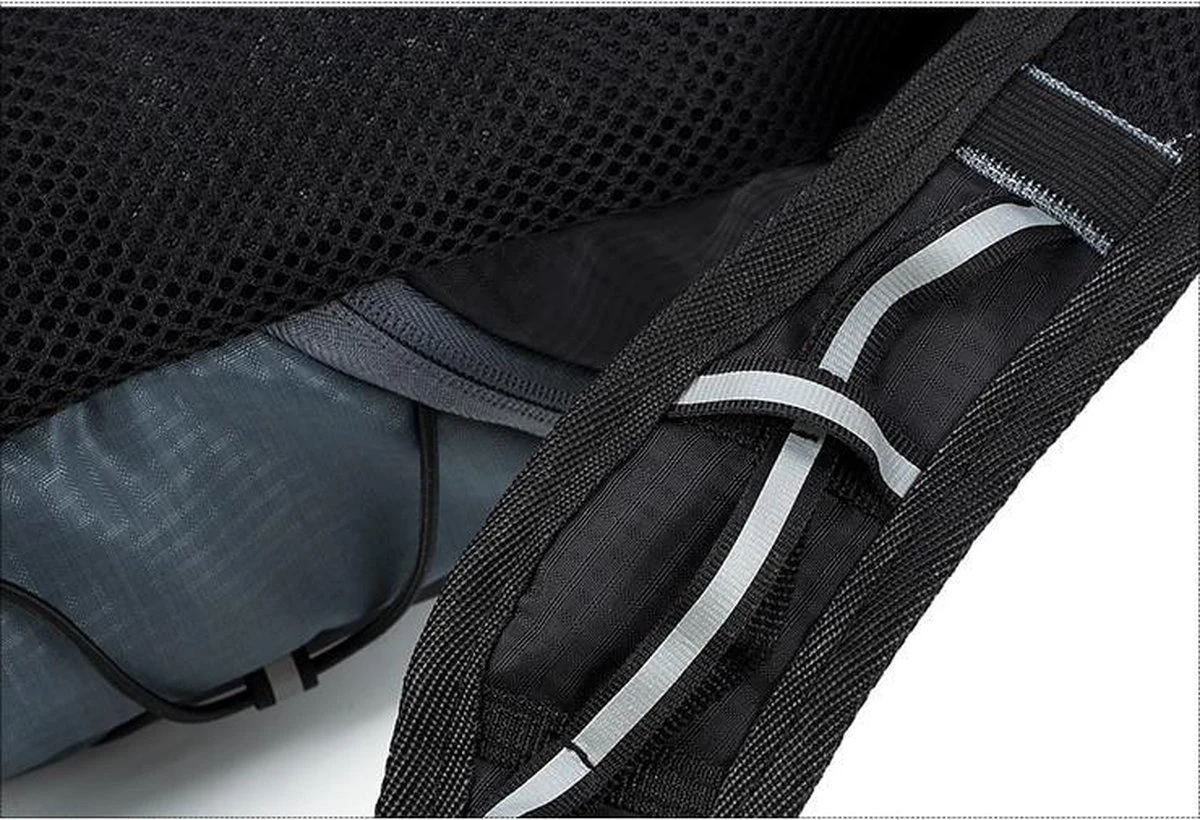 Ultralichte Outdoor Drinkrugzak - Zwart/oranje - 10 Liter - Waterafstotend - Reflecterend 12 Ultralichte Outdoor Drinkrugzak - Zwart/oranje - 10 Liter - Waterafstotend - Reflecterend - Afbeelding 12