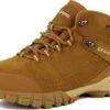 GEWEO Outdoorschoenen Heren - Middelhoge Waterdichte Wandelschoenen - Waterdicht En Ademend - Universal - Bruin - Maat 42