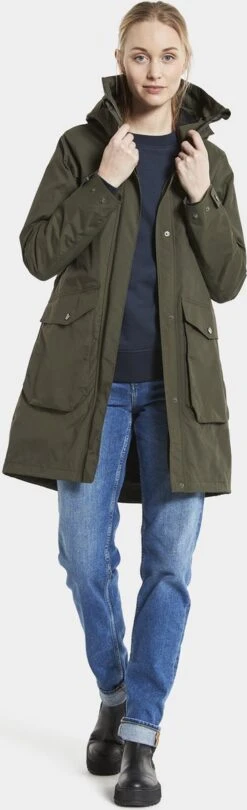 Didriksons THELMA WNS PARKA 8 Dames Outdoor Parka - Maat 40 -Fjallraven Winkel 366x1200