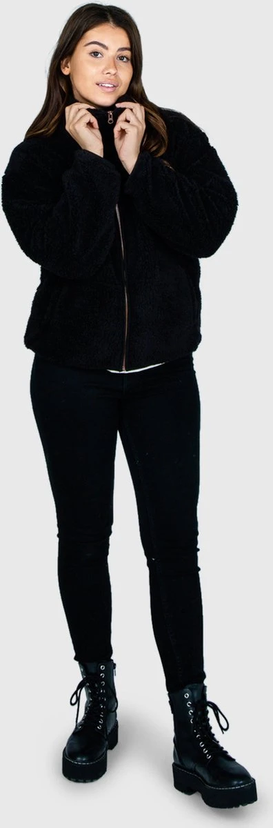 Brunotti Huntress Teddy Fleece Jas - Dames - Black - M 7 Brunotti Huntress Teddy Fleece Jas - Dames - Black - M - Afbeelding 7
