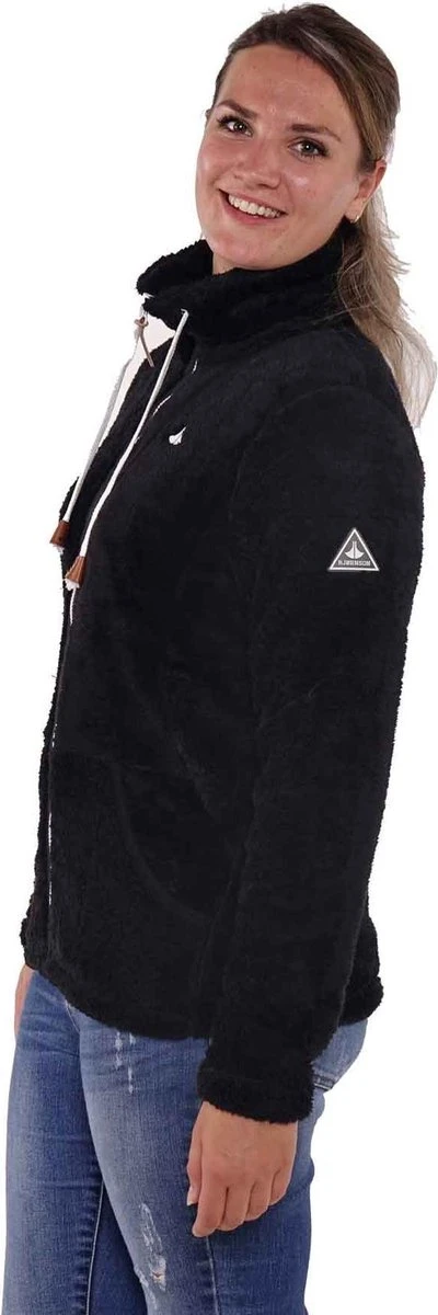 BJØRNSON Elin Coral Fleece Vest 4 Seizoenen Dames - Rits - Maat 50 - Zwart 2 BJØRNSON Elin Coral Fleece Vest 4 Seizoenen Dames - Rits - Maat 50 - Zwart - Afbeelding 2