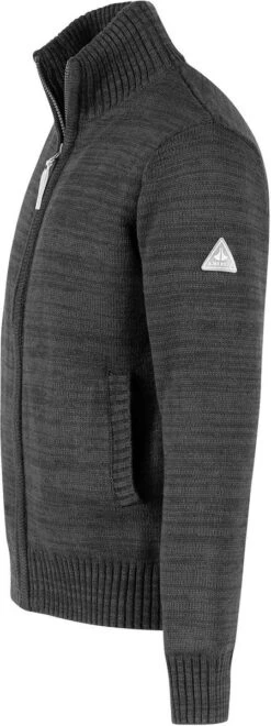 BJØRNSON Eric Gebreid Wintervest Heren - Winddicht Gevoerd - Maat L - Zwart -Fjallraven Winkel 449x1200