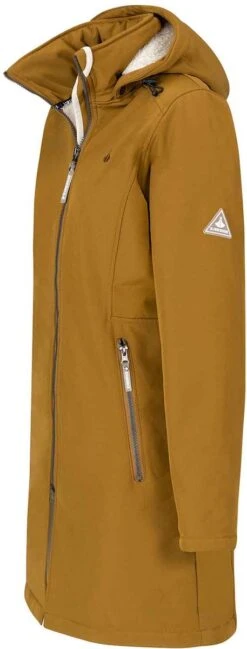 BJØRNSON Signe Softshell Winterjas Parka Dames - Teddy - Maat 42 - Tapenade -Fjallraven Winkel 457x1200 2