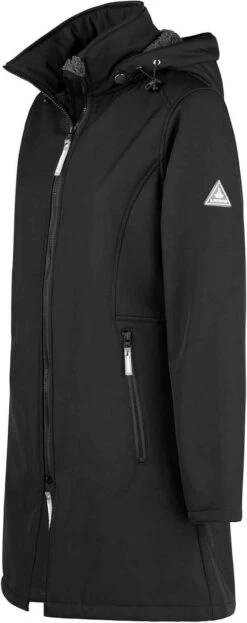 BJØRNSON Signe Softshell Winterjas Parka Dames - Teddy - Maat 44 - Zwart 25 BJØRNSON Signe Softshell Winterjas Parka Dames - Teddy - Maat 44 - Zwart -Fjallraven Winkel 476x1200 1