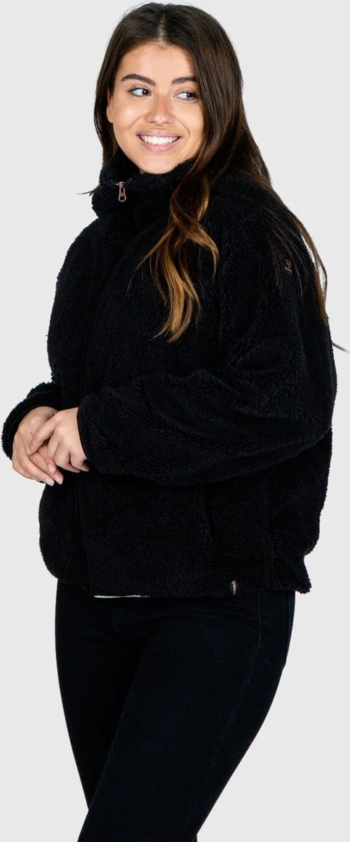 Brunotti Huntress Teddy Fleece Jas - Dames - Black - M 6 Brunotti Huntress Teddy Fleece Jas - Dames - Black - M - Afbeelding 6